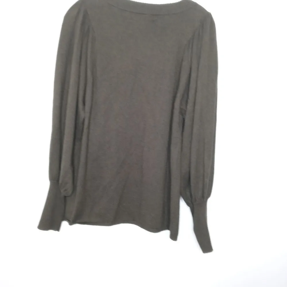 APIECE APART Dewi Balloon Sleeve Merino Wool & Silk Blend Sweater - Image 9