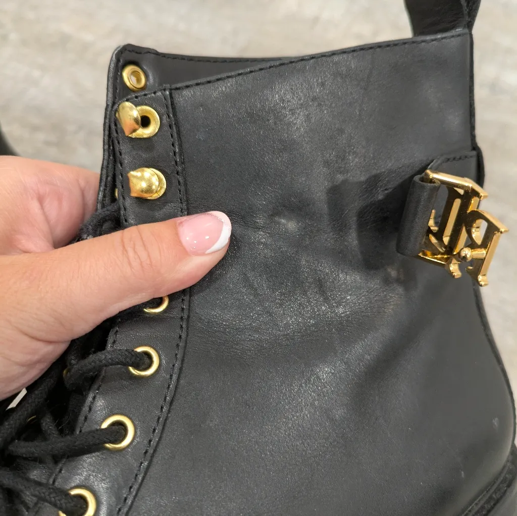 Lauren Ralph Lauren Elridge Boot Size 8.5 Gold - Image 11