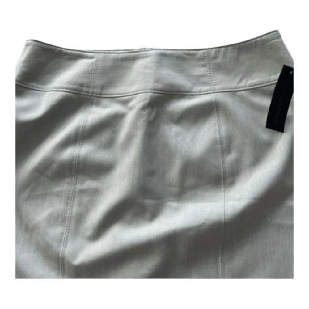 Worthington Straight Career Business Office Short Skirt Size12 Beige Pockets - Image 3