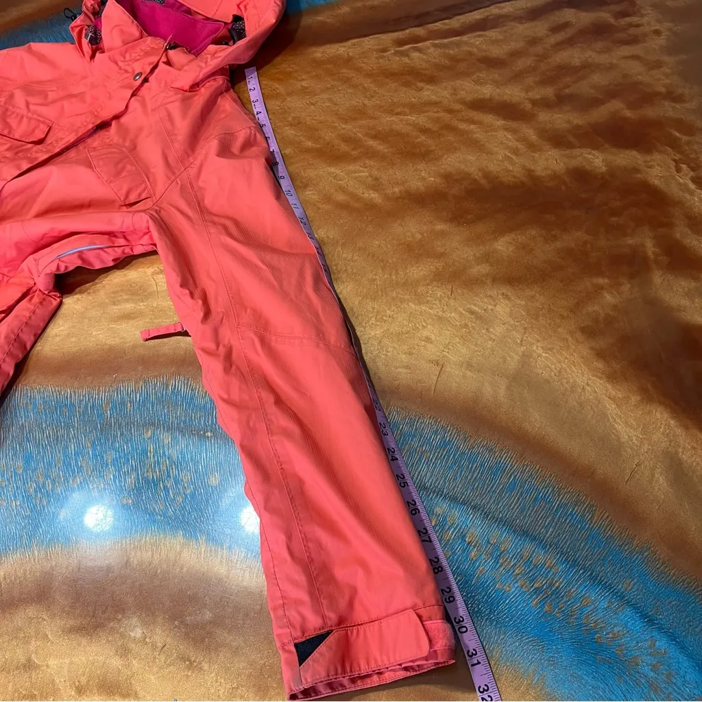 Sims Hooded Snowboard jacket small pink vented inner gaiter - Image 16