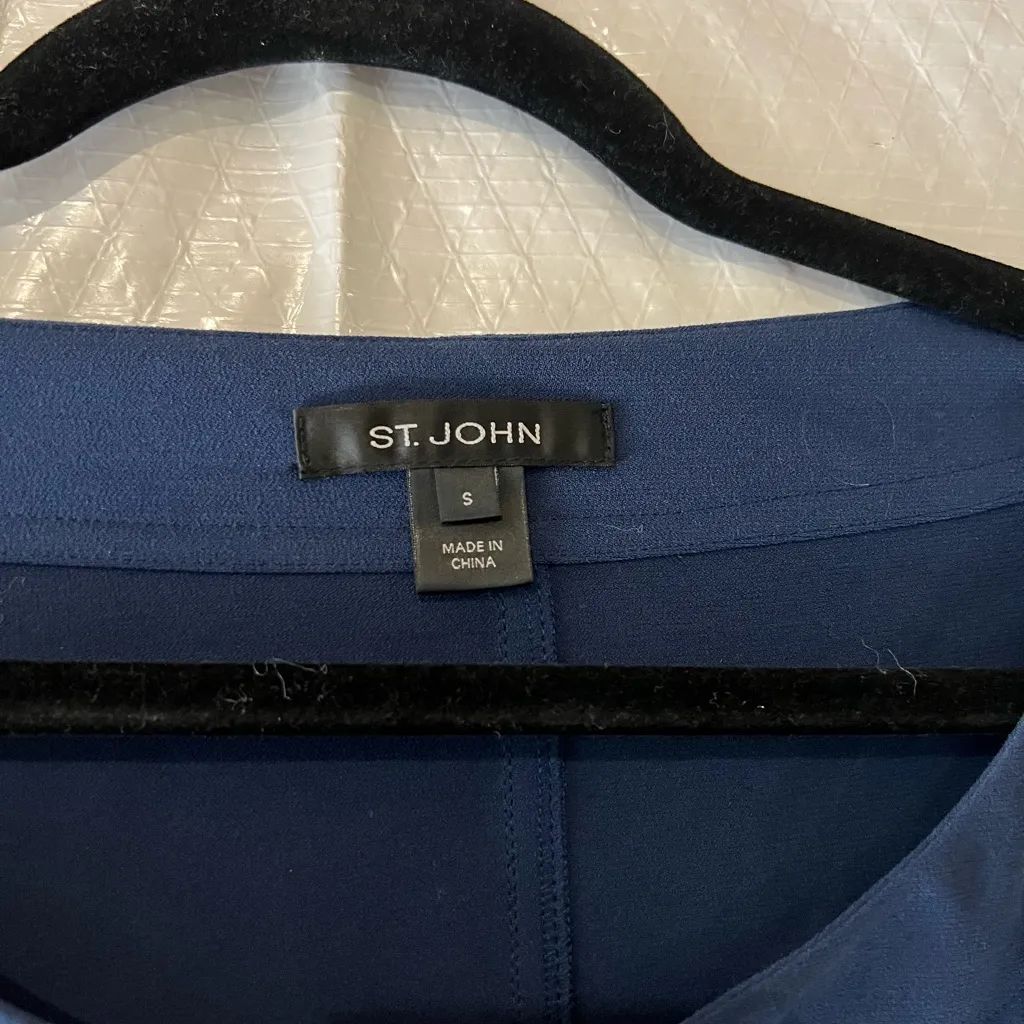 St. John Blue Long Sleeve Top Size Small - Image 3
