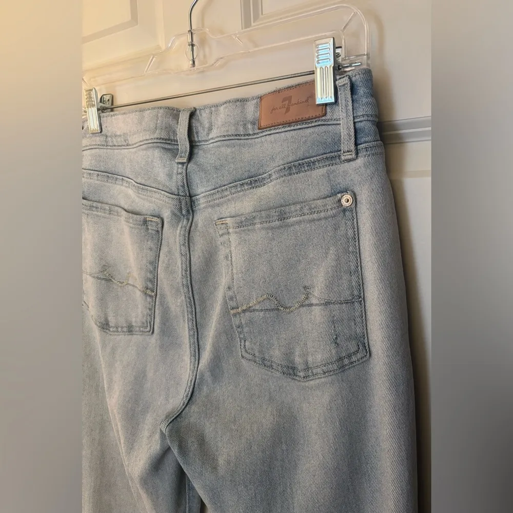Seven For All Mankind LUXE VINTAGE JOSEFINA, Distressed Light Wash, Size 27 - Image 7