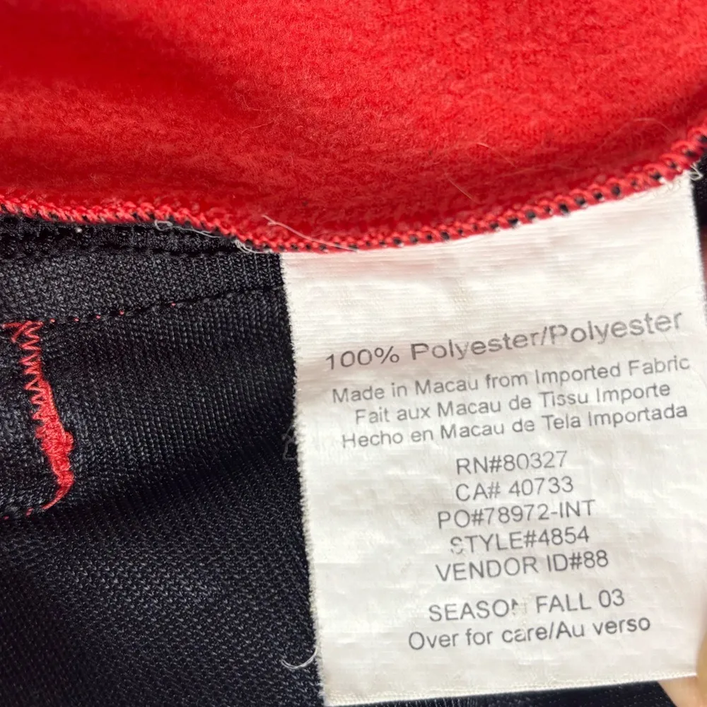 Pearl‎ Izumi Vintage Women's Medium Red Black Bicycling vest Full Zip Reflective - Image 10