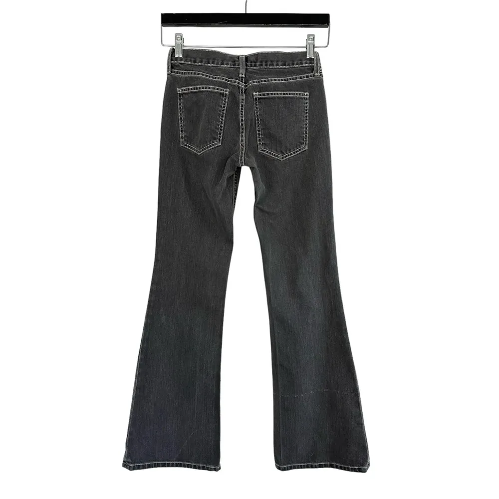 Vintage Y2K Faded Black Flared Earl Jeans • Sz 24 - Image 2