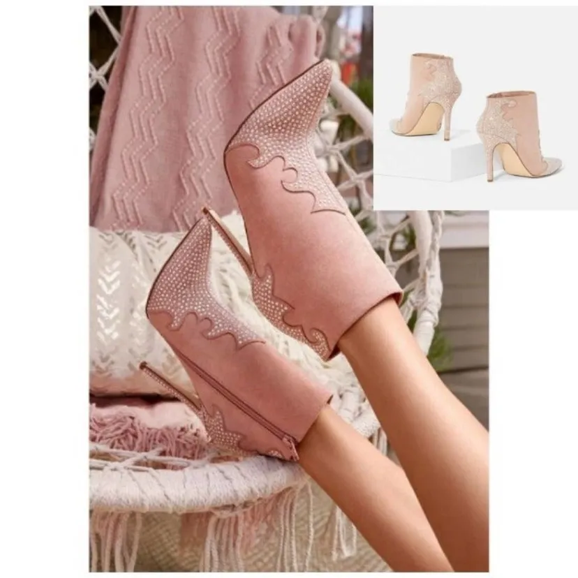$80 NEW JustFab x Jessie James Decker Southern Girl Cowboy booties 9 - Image 3