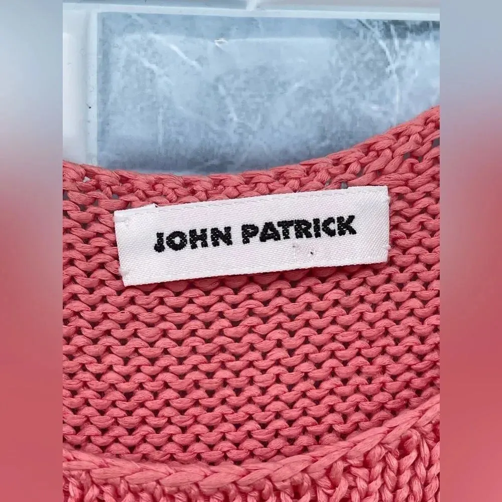 John Patrick yarn knit top size small Red - Image 3
