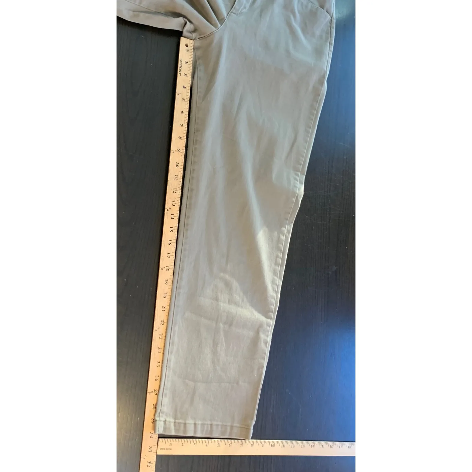 Lee At The Waist Women Gray Wide Leg Casual Pants Sz 14 Medium Basic Minimalist - Image 8