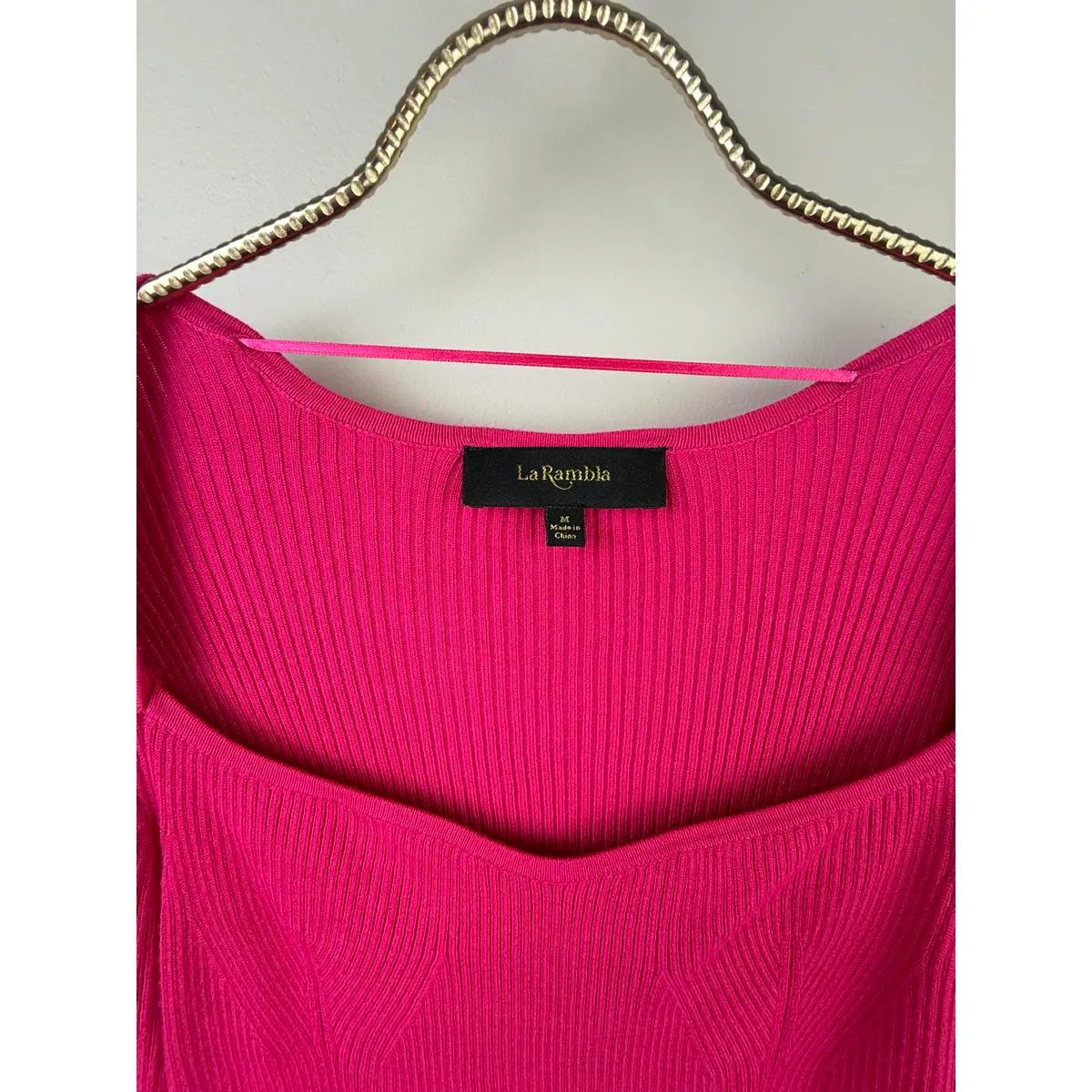 La Rambla Square Neckline Ribbed Knit Sweater - Image 4