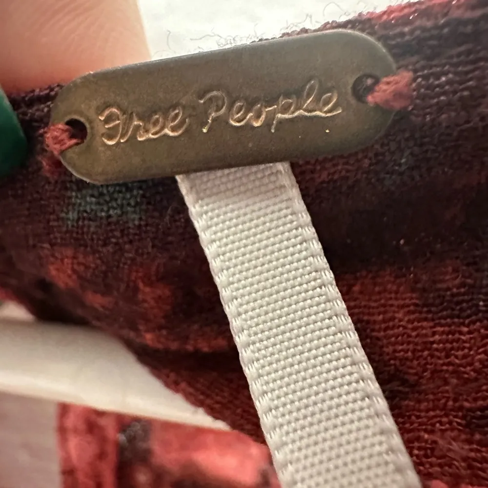 Free People All The Right Ruffles Playsuit Floral Foliage Wrap Shorts Romper - Image 8