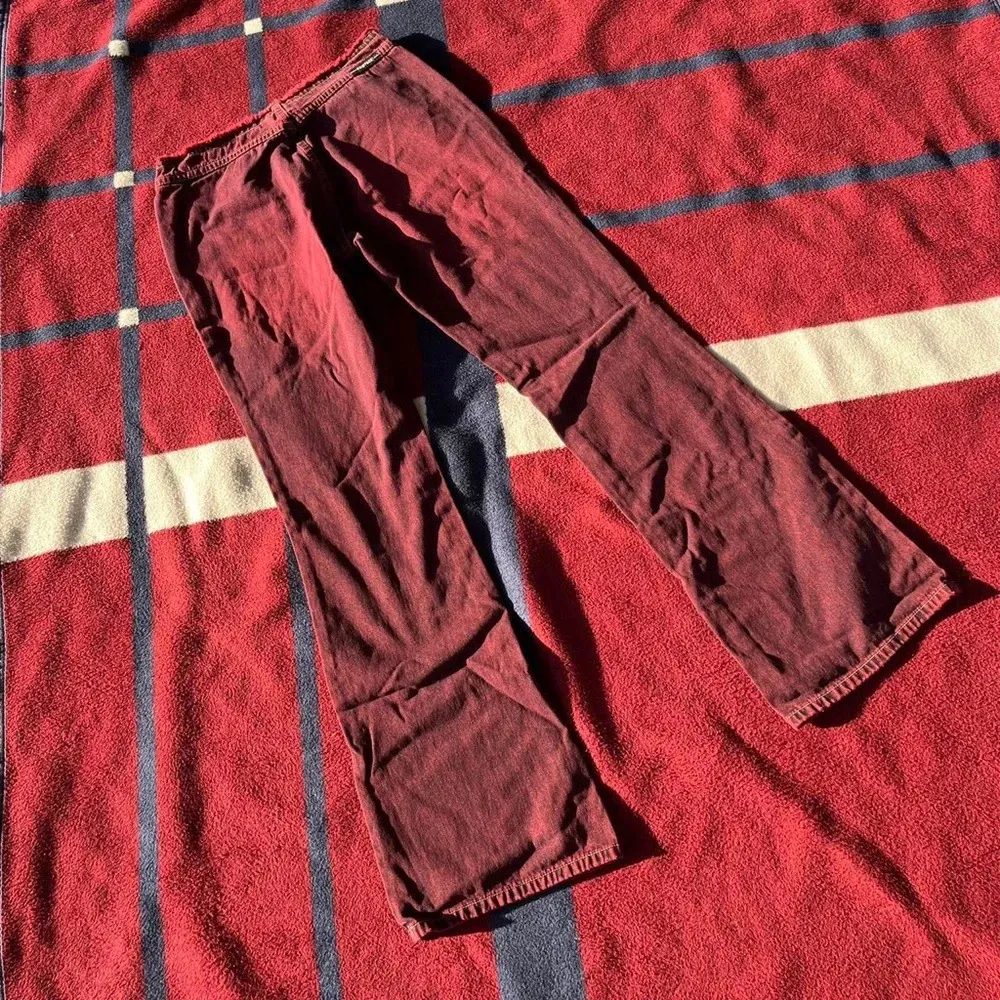 Rampage distressed low waisted midnight red flare leg jeans
Women’s size 3 - Image 2