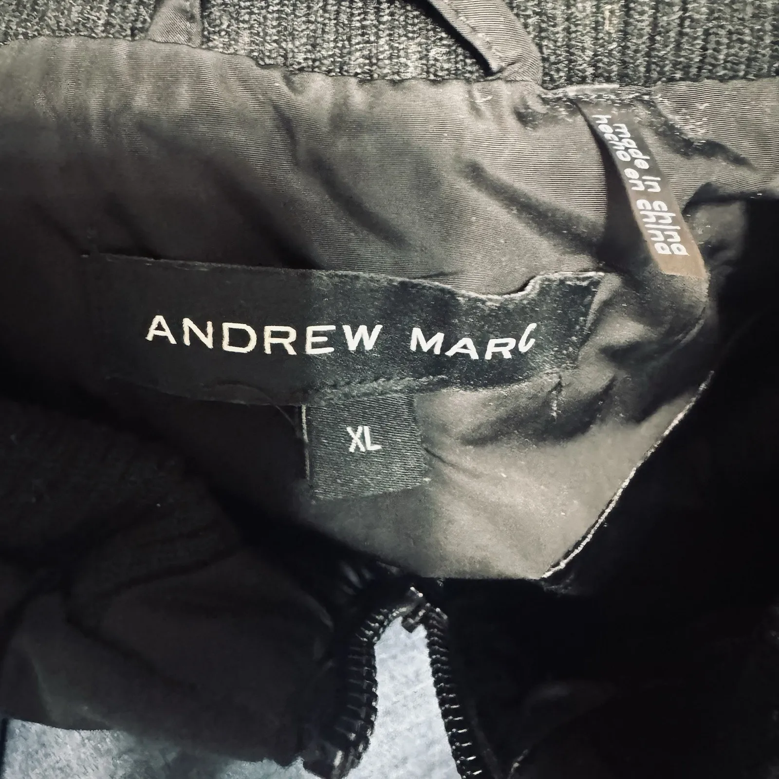 Andrew Marc Vest Womens XL Quilted Pockets Full Zip Black Puffer - Image 6