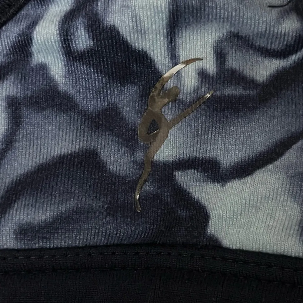 Love Of Ballet “Francoise Floral” Racerback Sports Bra L – Black Marble Blue Size M - Image 7