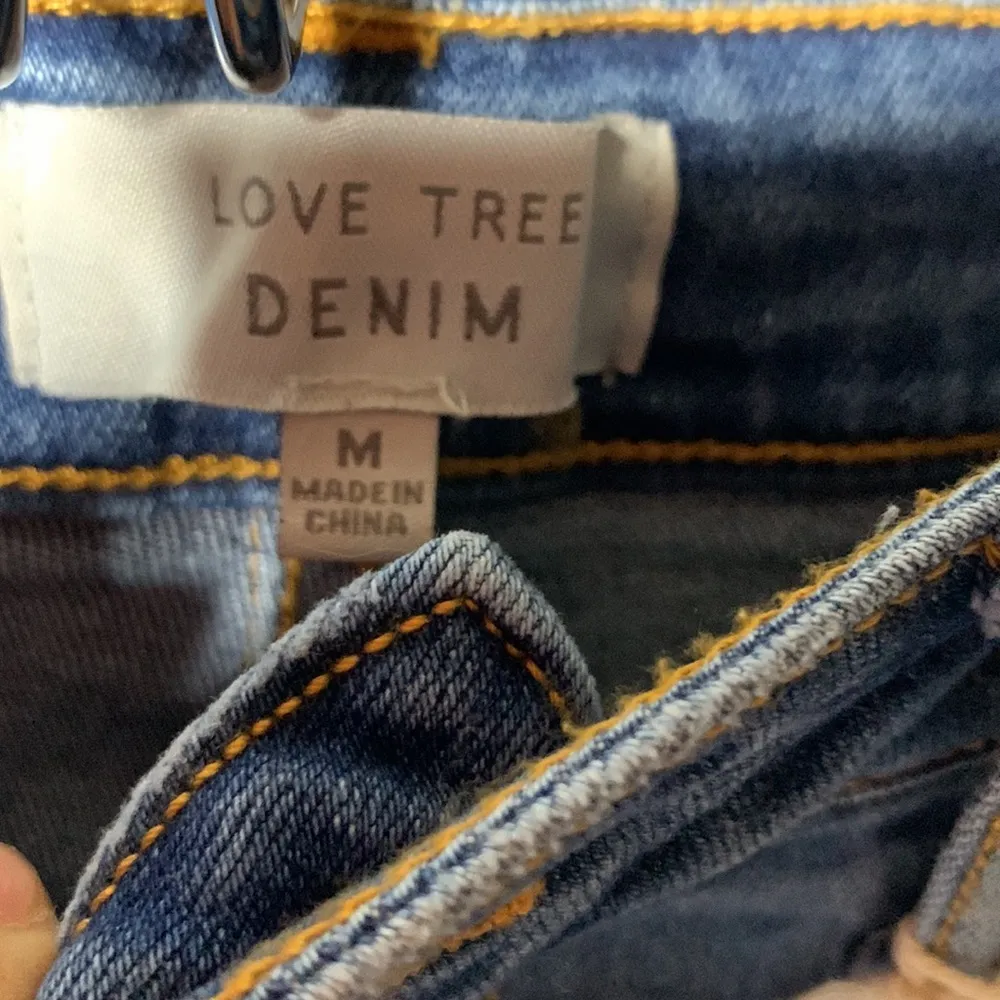 Love tree denim‎ blue premium denim biker shorts mid-rise. - Image 5
