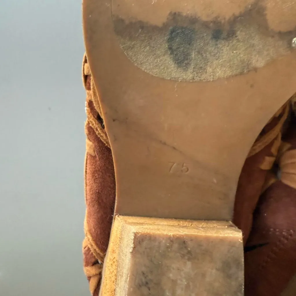 Vintage Y2K Jeffrey Campbell Brown suede mule clogs with wooden heel 🔥 - Image 8