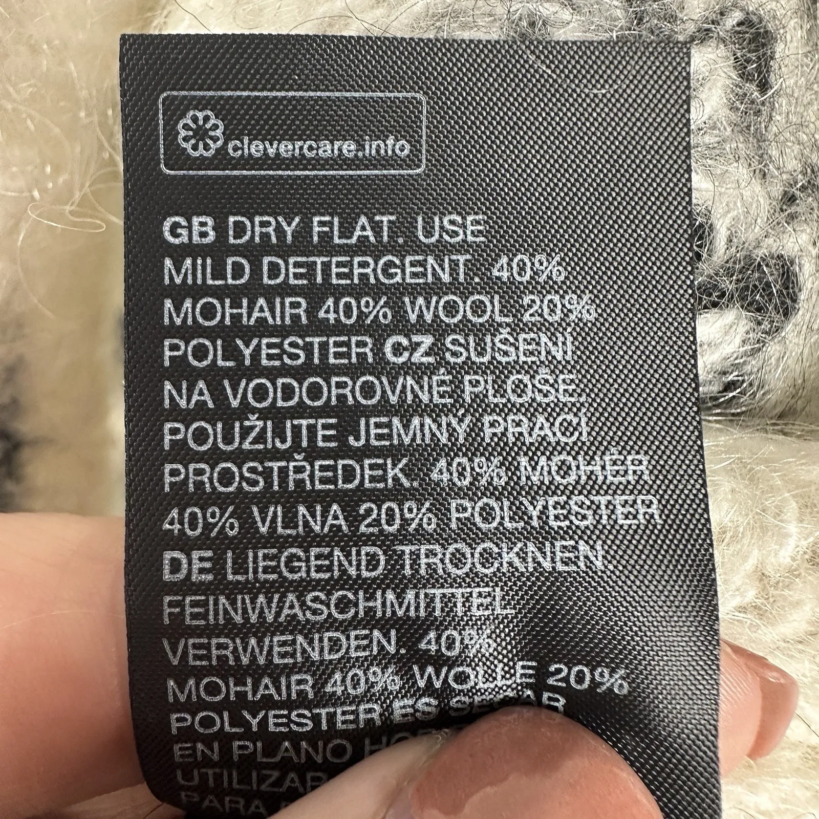 Stockholm Atelier & Other Stories Mohair Wool Blend Cropped Sweater Size XS - Image 6