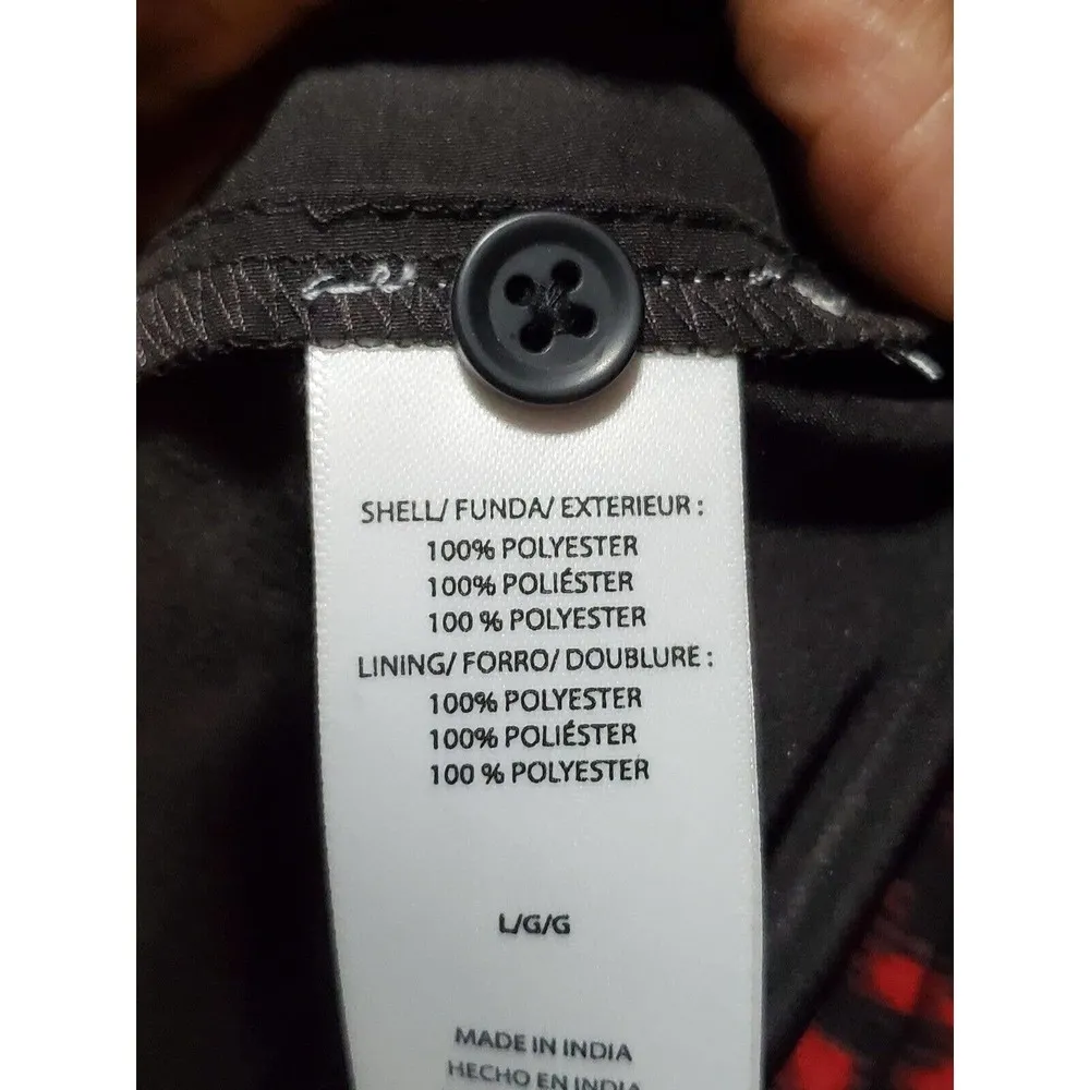 Beach Lunch Lounge Kelsea Babydoll Black & Red V-Neck Long Sleeve Dress L/G/G - Image 11