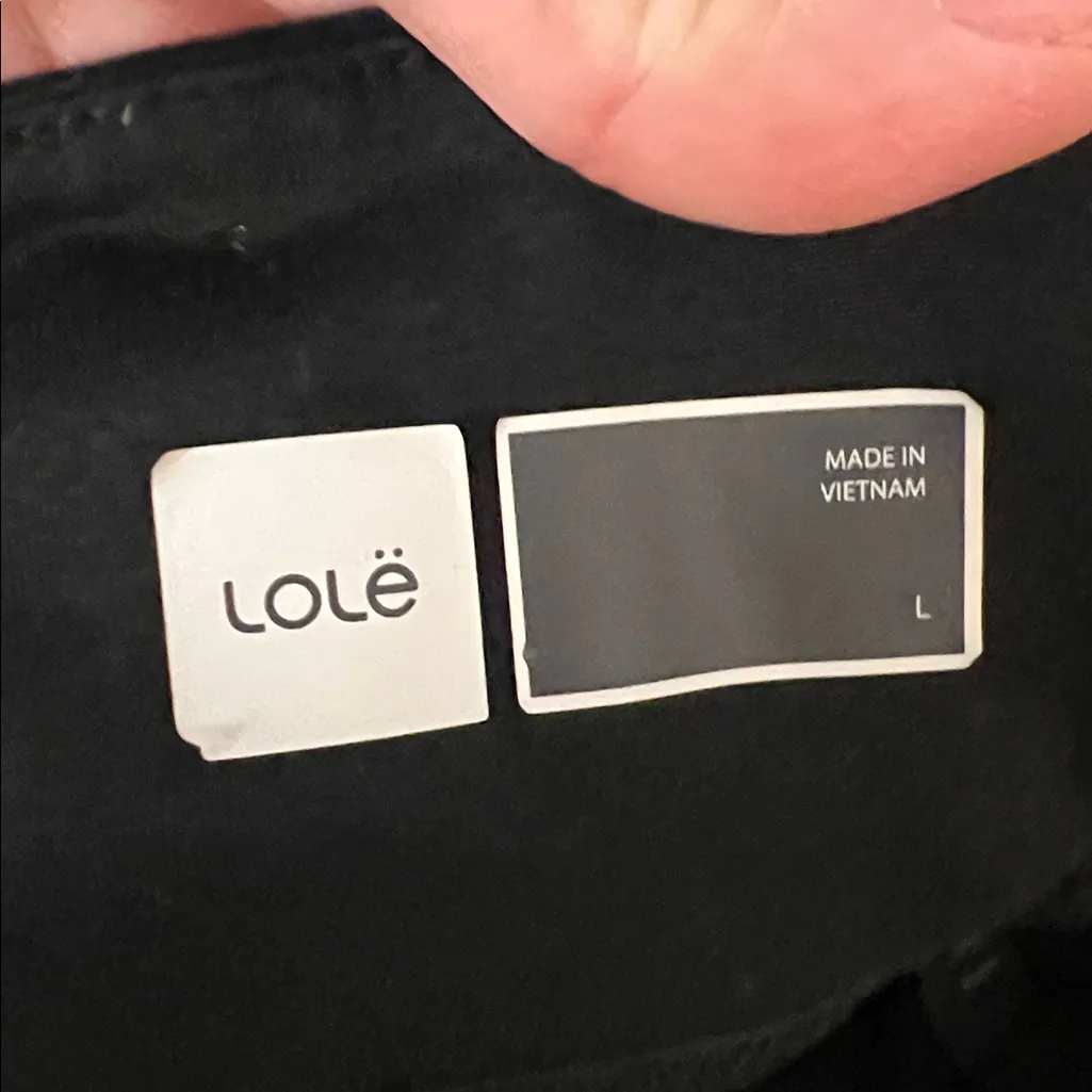 Lole Black High Waisted Pocket Jogger Pants Size Large - Image 8