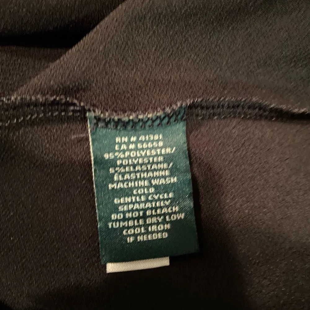 #316  RALPH LAUREN Black Pullover Blouse - Image 10