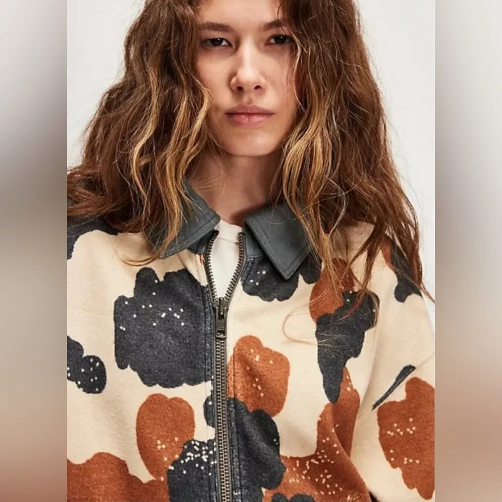 #25 NWT Free People Cabin Cardigan in Happy Cow Combo - Image 3