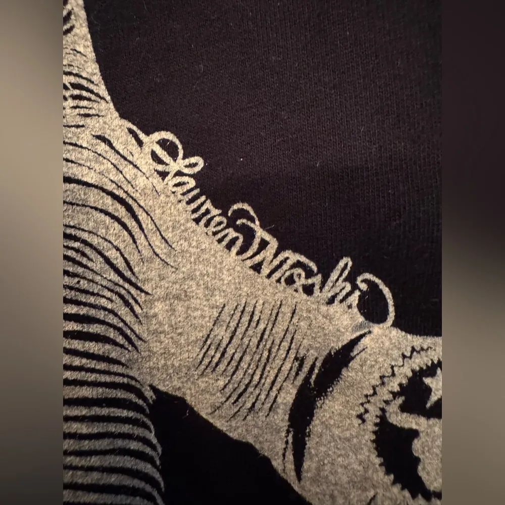 Lauren Moshi Bull Skull Mecklace Women’s Black Hoodie Size Small - Image 5