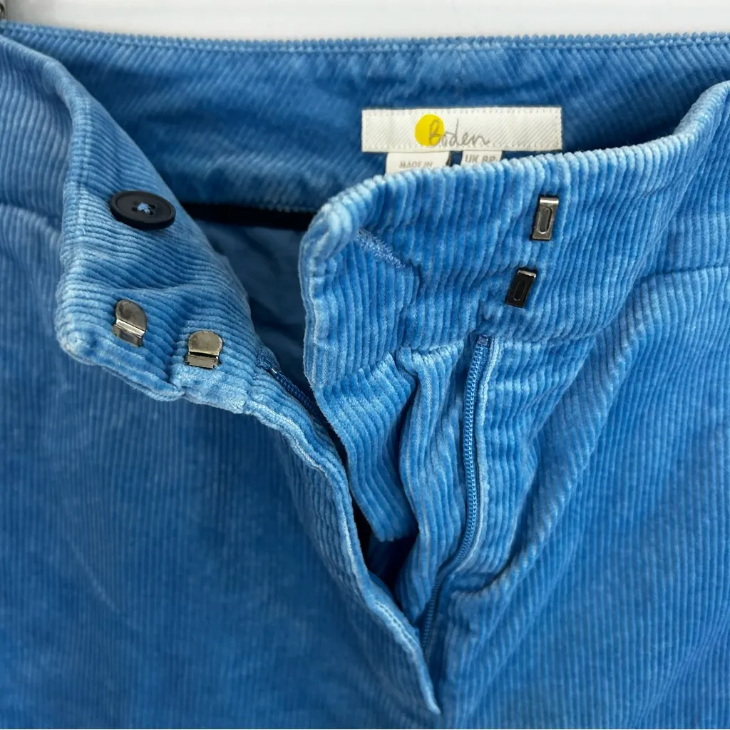 Boden Light Blue Corduroy High Rise Ankle Tapered Trouser Pants Size 4 Regular - Image 8