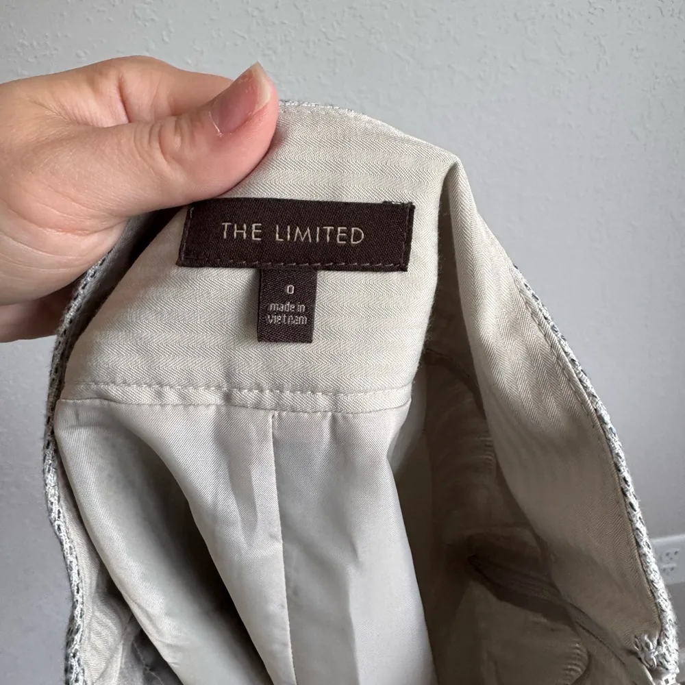 The Limited Gray Gold Metallic Pencil Skirt Womens 0 Academia Career - Image 4