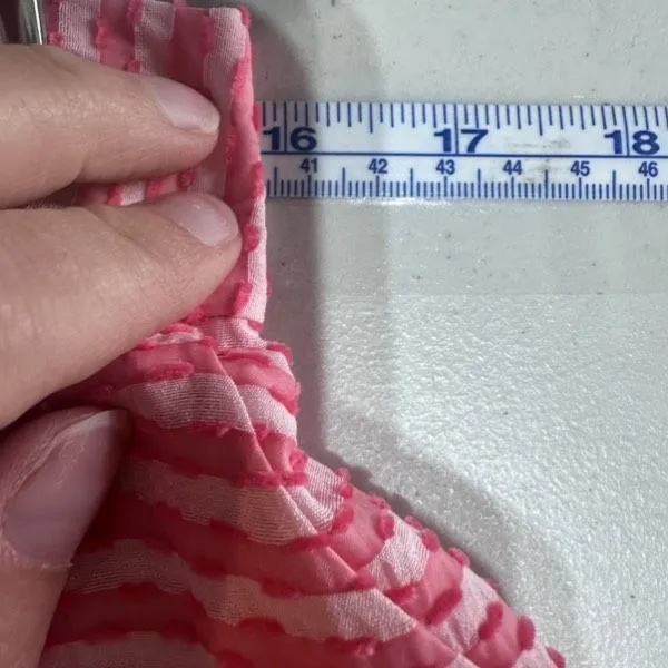 NWT Sedge Red &‎ White Ruffle Short Suit Set Size Medium Candy Stripe Blouse - Image 14