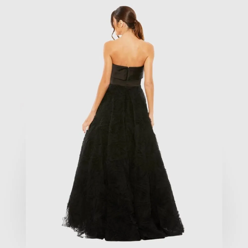 MAC DUGGAL 20584 Strapless Front Bow Knot Tulle Gown Dress - Image 11