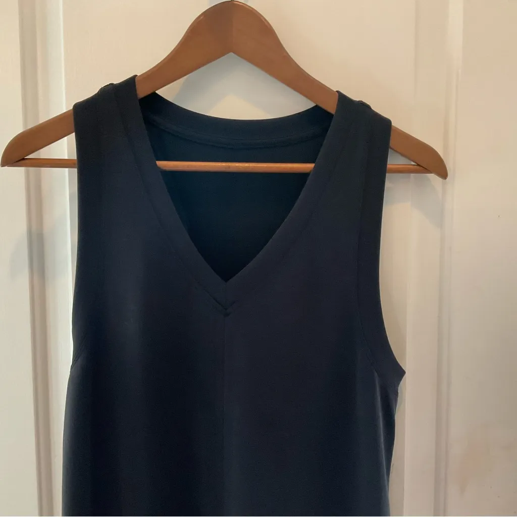 Lululemon Ease of it All V-Neck Midi Dress Softstreme Black Sz 4-6? - Image 3