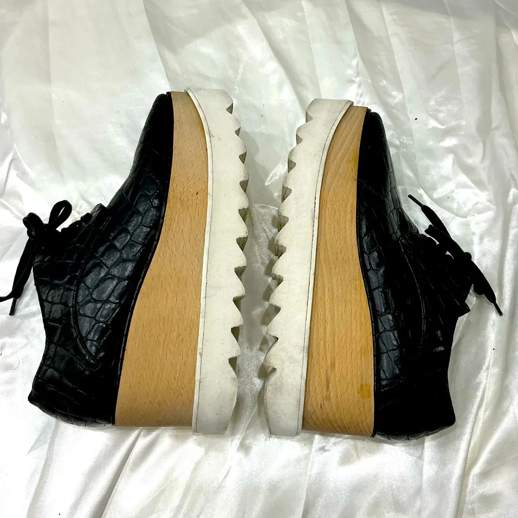 Stella McCartney leather lace up shoes 🖤🤍🖤🤍 - Image 2