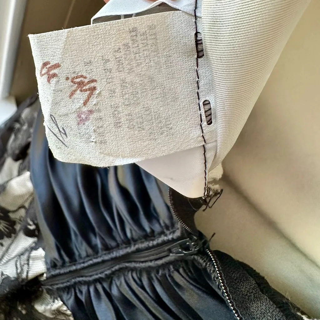 80s 90s Vintage Tea Length Black Lace Spaghetti Strap Dress Junior Prom Cosplay Size undefined - Image 14