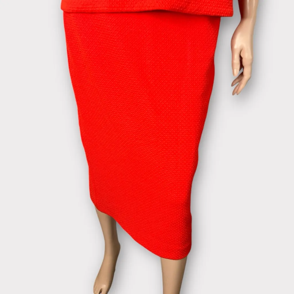 Ann Taylor bright orange red skirt and‎ top set - Image 3