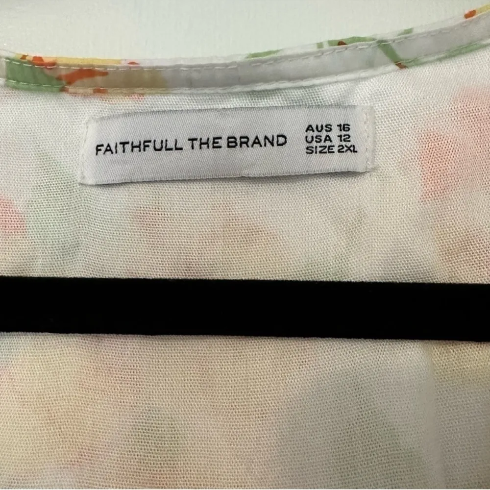 Faithfull The Brand Karita Mini Dress In Palermo Floral Womens 12 - Image 6