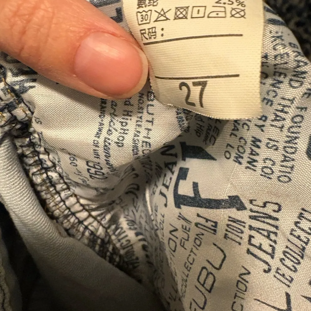 Fubu Jeans Light Blue Wash Denim Wide Leg Y2K Style, Size 27 - Image 3