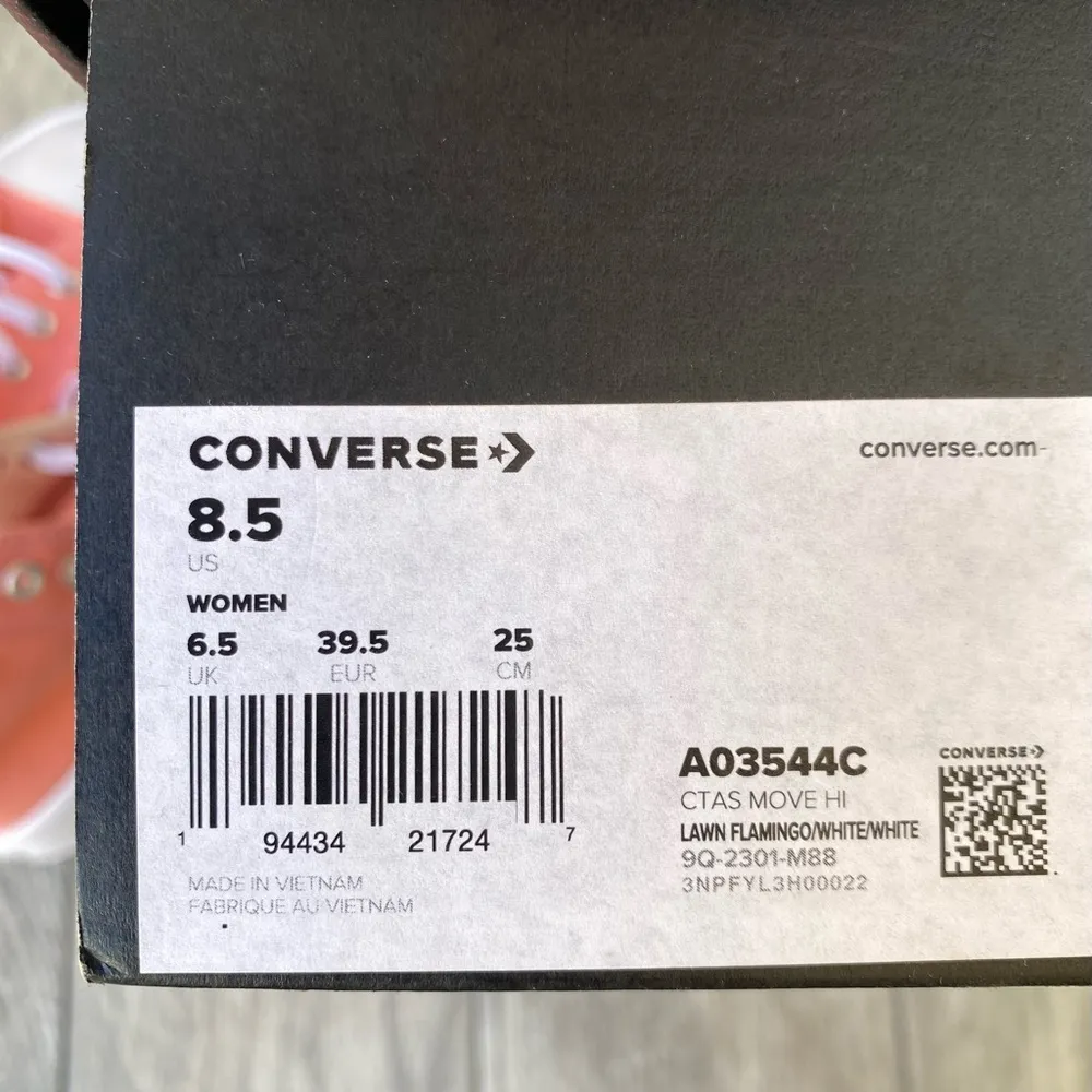 Converse Chuck Taylor All Star Platform Sneakers Women's  Size 8.5 Flamingo - Image 9