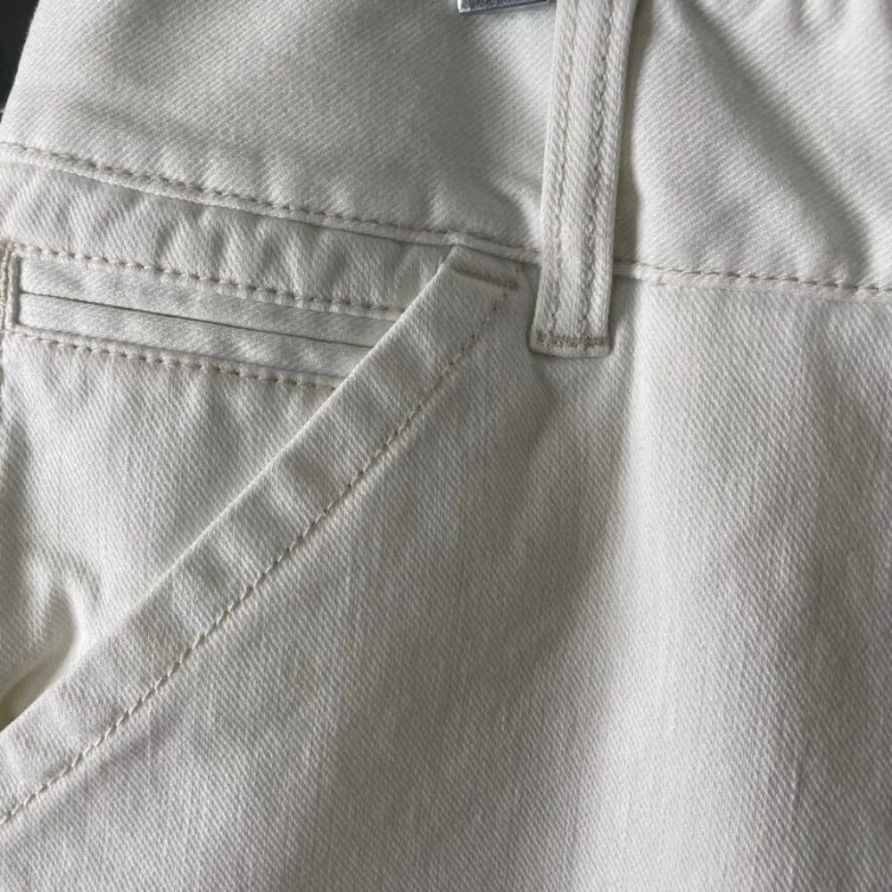 Vintage Ann Taylor White Straight Leg Denim Jeans Size 10 u - Image 3