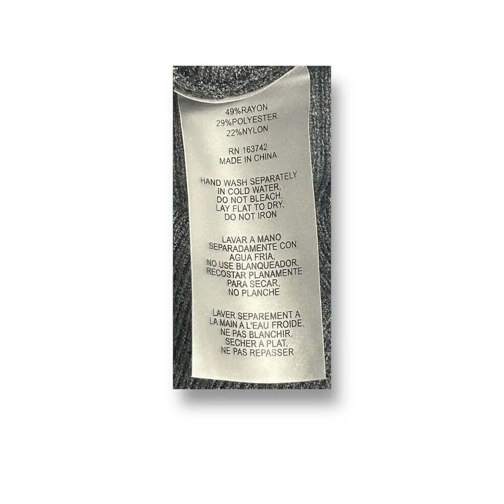 NWT Vila Milano XL Black Ribbed Knit Top Relaxed Minimalist Neutral Office Comfy - Image 7