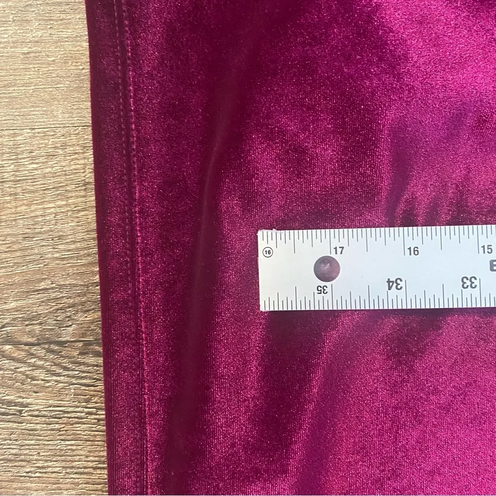 Lauren Ralph Lauren Dress Women 10 Purple Velvet Ruched Puff Sleeve Cocktail NEW - Image 10