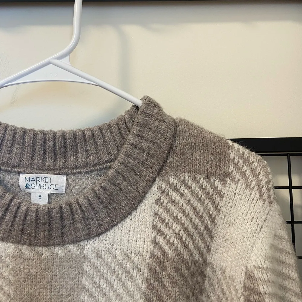 NWOT | Market & Spruce women’s plaid sweater — XL‎ - Image 3
