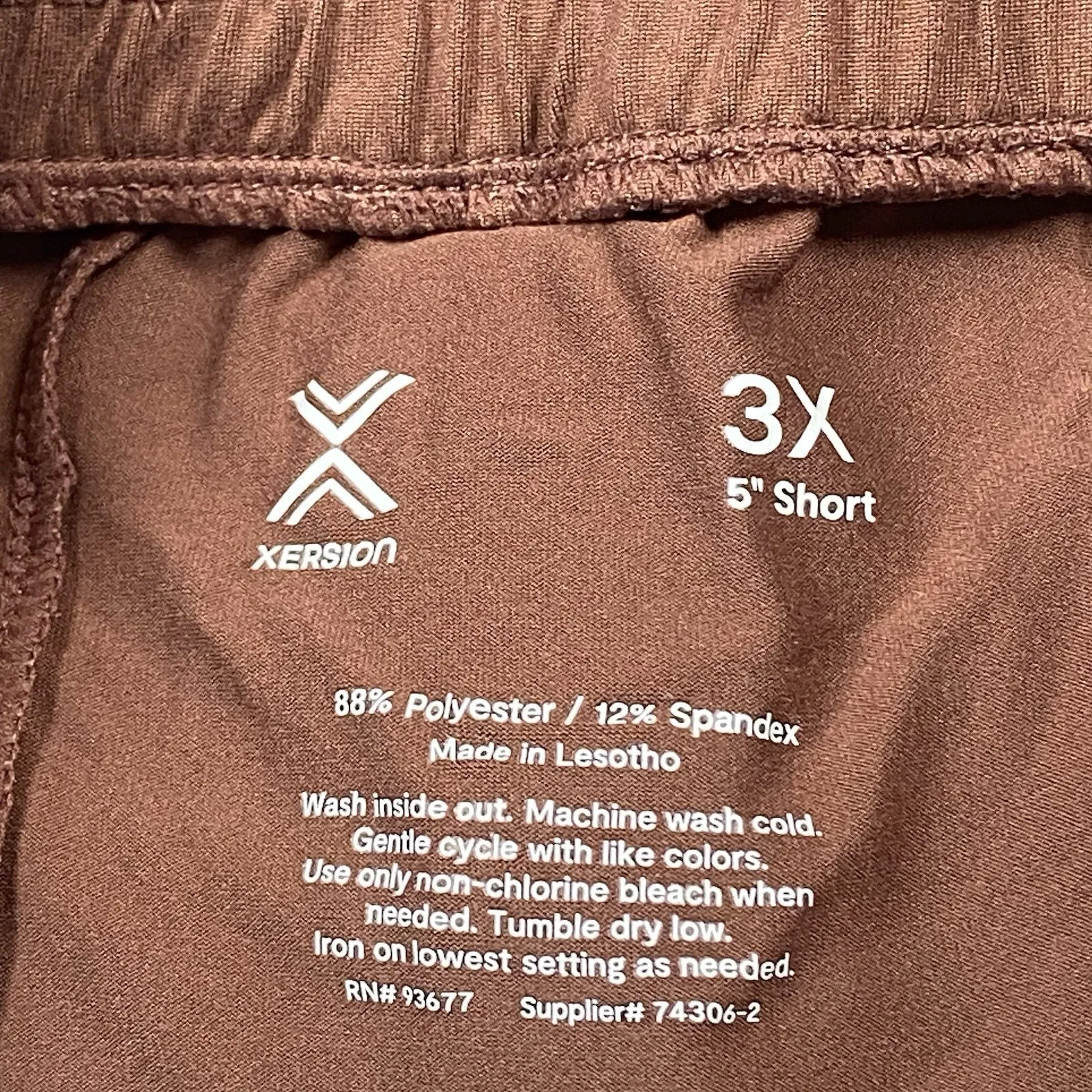 Xersion Shorts Women’s 3X Elastic Waist Pocket Drawstring Stretch NWT - Image 3