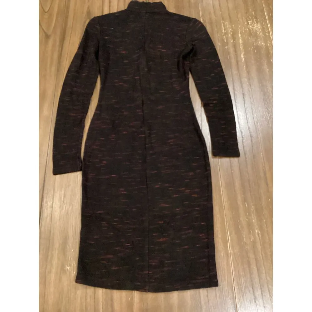 Reiss 1971 Dora HIGH-NECK JERSEY DRESS long sleeve classy knee length bodycon 4 - Image 4