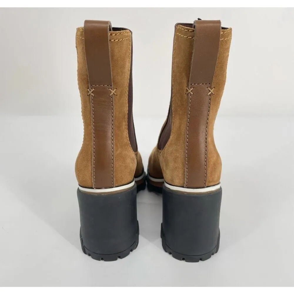 Rag & Bone Shiloh High Heeled Boot Chunky Lug Sole Boot Size 38 / 8 golden brown - Image 7