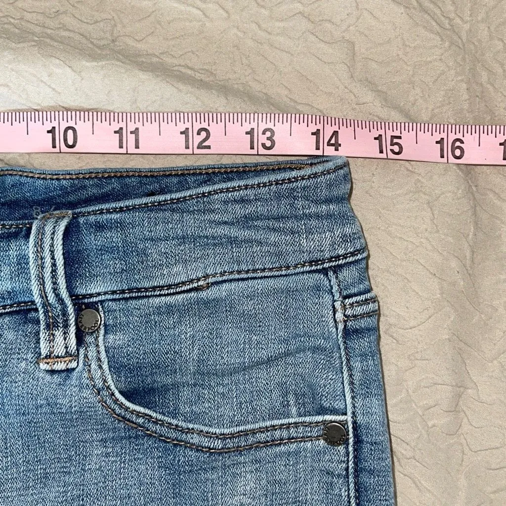 Liverpool Womens Cuffed Stretch The Walking Denim Jean Shorts Blue Size‎ 8/29 - Image 6