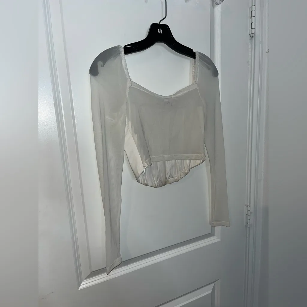 Princess Polly Gypsie Mesh Renaissance Coquette Soft Girl Blouson Corset Top US6 - Image 7