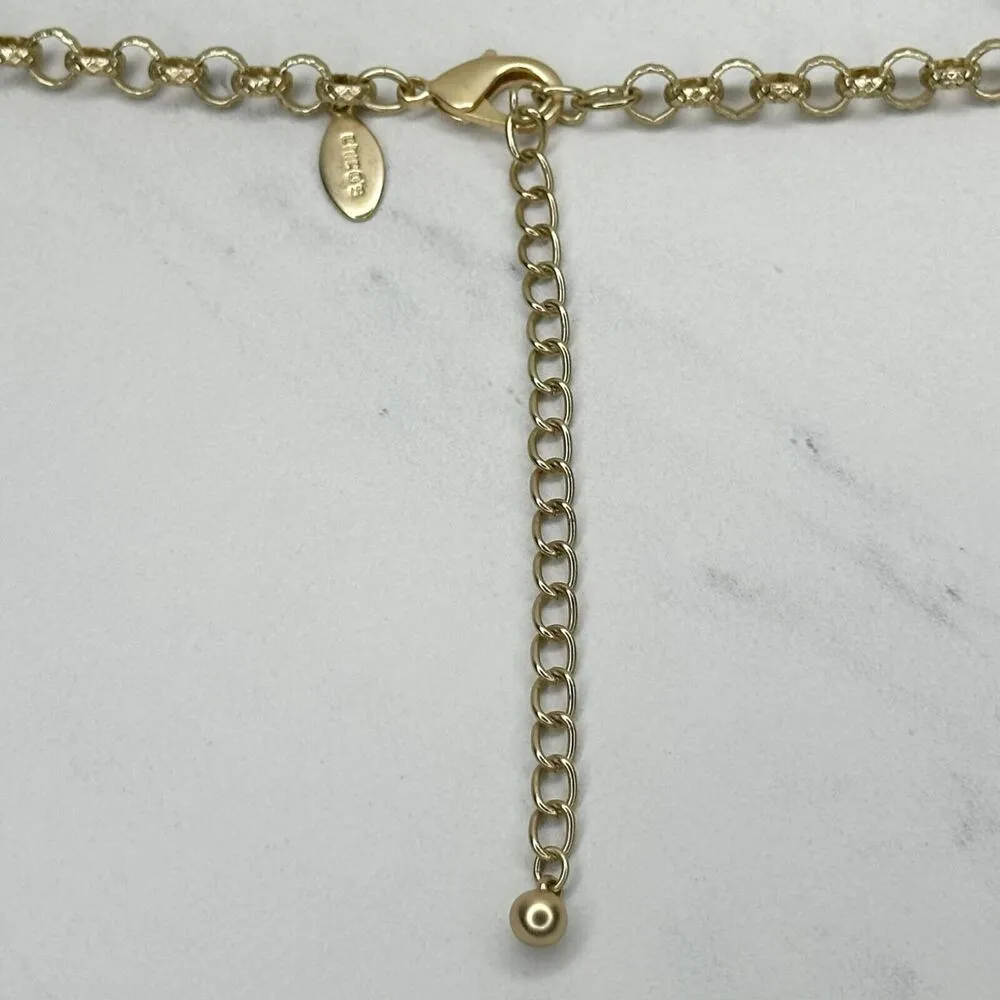 Chico's Chunky Red Burgundy Beaded Statement Necklace ✨ - Image 3