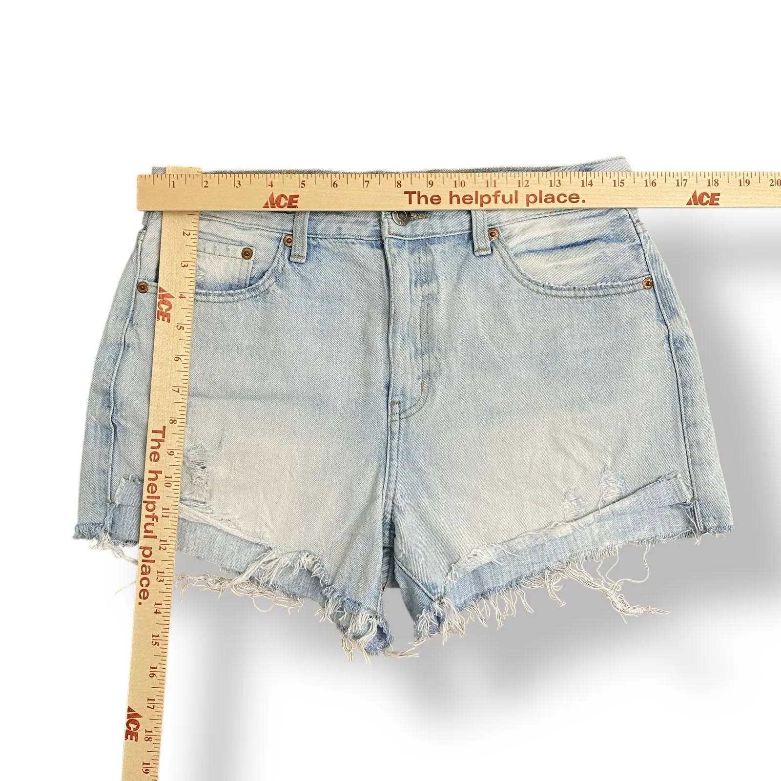 Pistola Women’s Kylee Denim High Rise Relaxed Cuffed Jean‎ Shorts Size 28 - Image 3