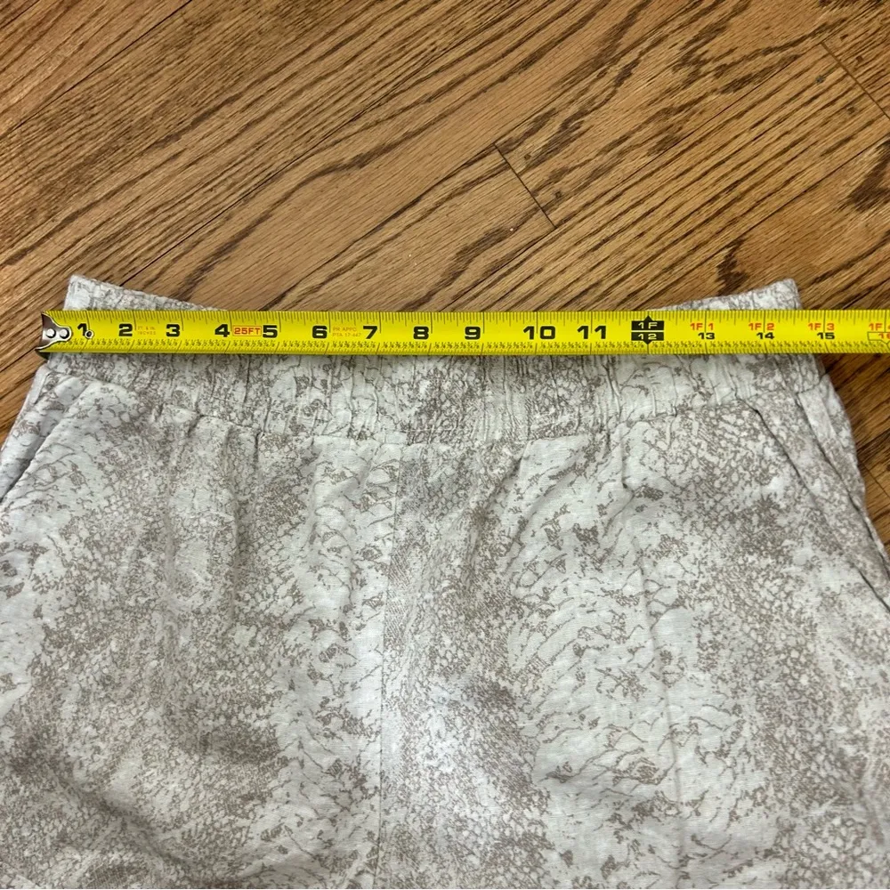 Rewash | Snake Print Linen Blend Lightweight Shorts Size   XL - Image 10