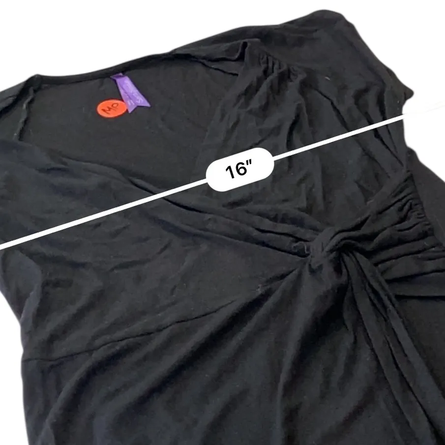 Seraphine Black Maternity & Nursing Wrap Dress Size 6 - Image 7