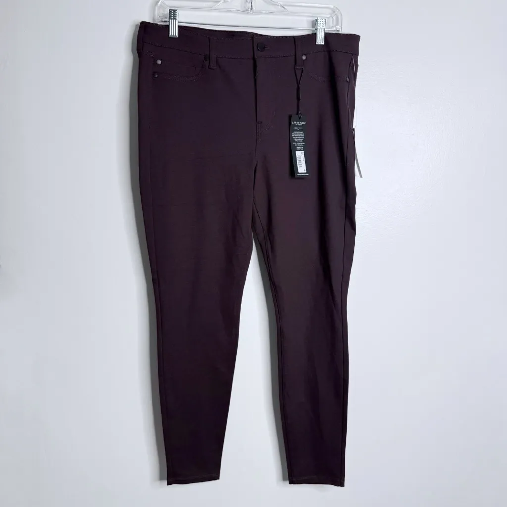 NWT Stitch Fix Liverpool Jacqueline Legging
Pants In Aubergine‎ Size 12/31 - Image 2