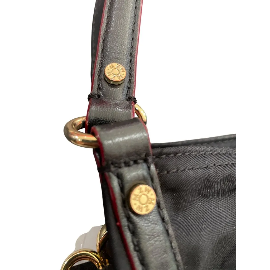 MZ Wallace womans Black Nylon Leather Trim Handbag crossbody SKU 8907 - Image 3